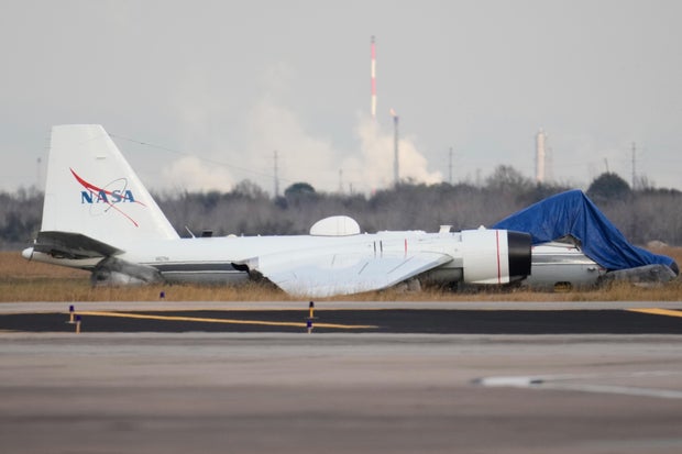 NASA Aircraft Belly Landing
