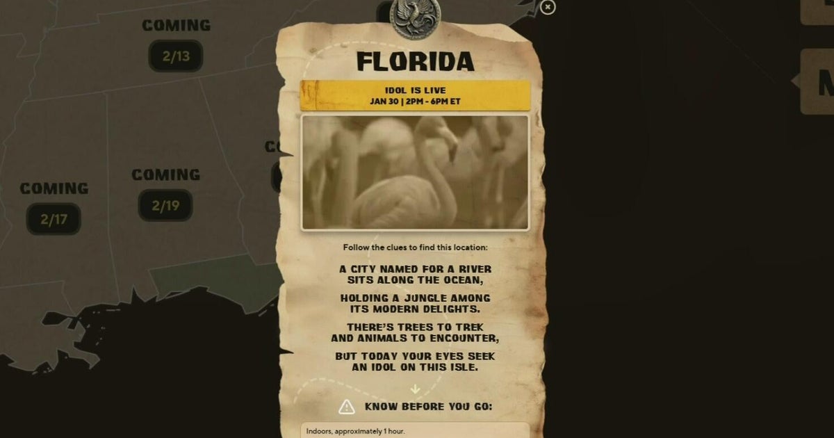 "Survivor" drops first "Idol" clue for its nationwide scavenger hunt