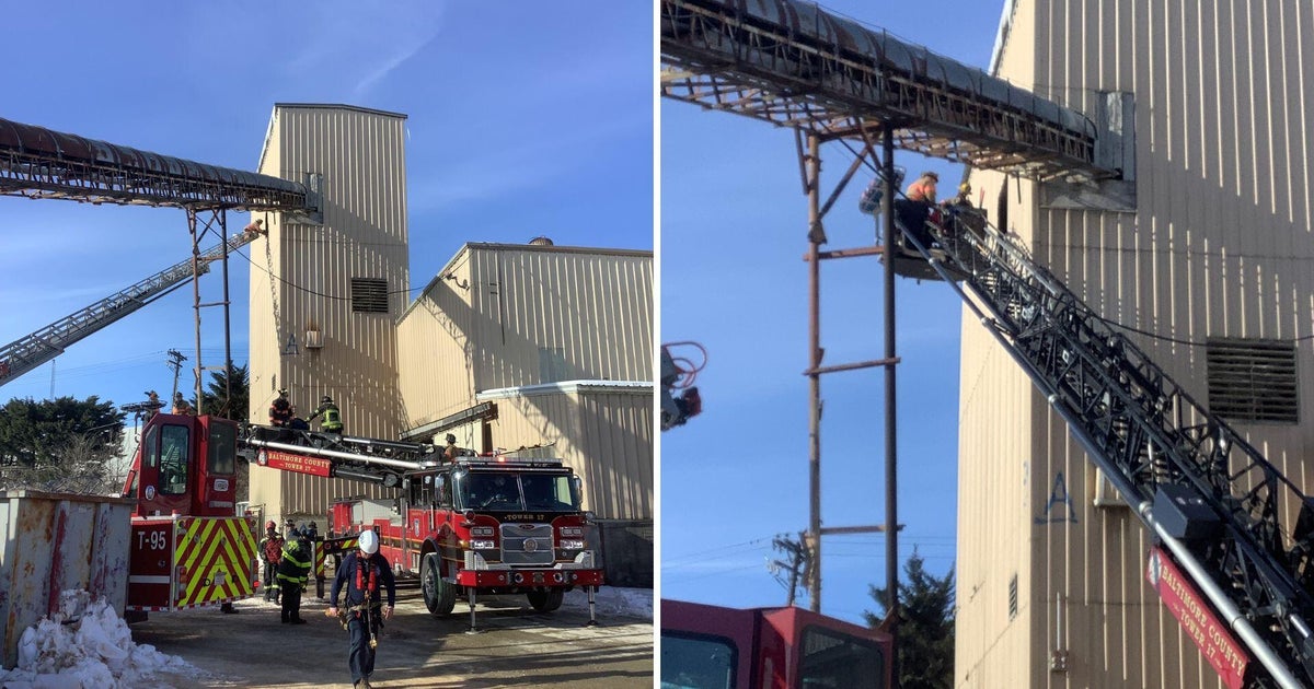 Worker freed from sand hopper during rescue in Baltimore County