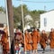 Buddhist monks' 2,300-mile walk for peace captures widespread attention