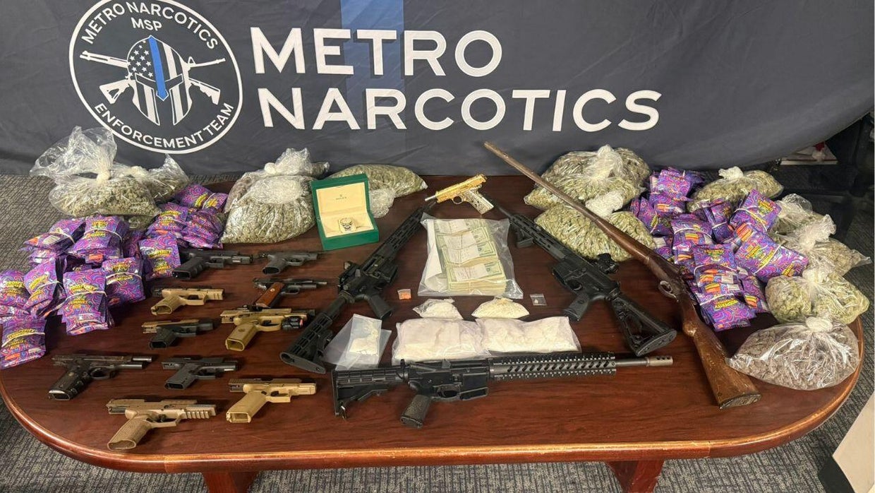Narcotics, firearms and vehicles seized in Metro Detroit drug ...