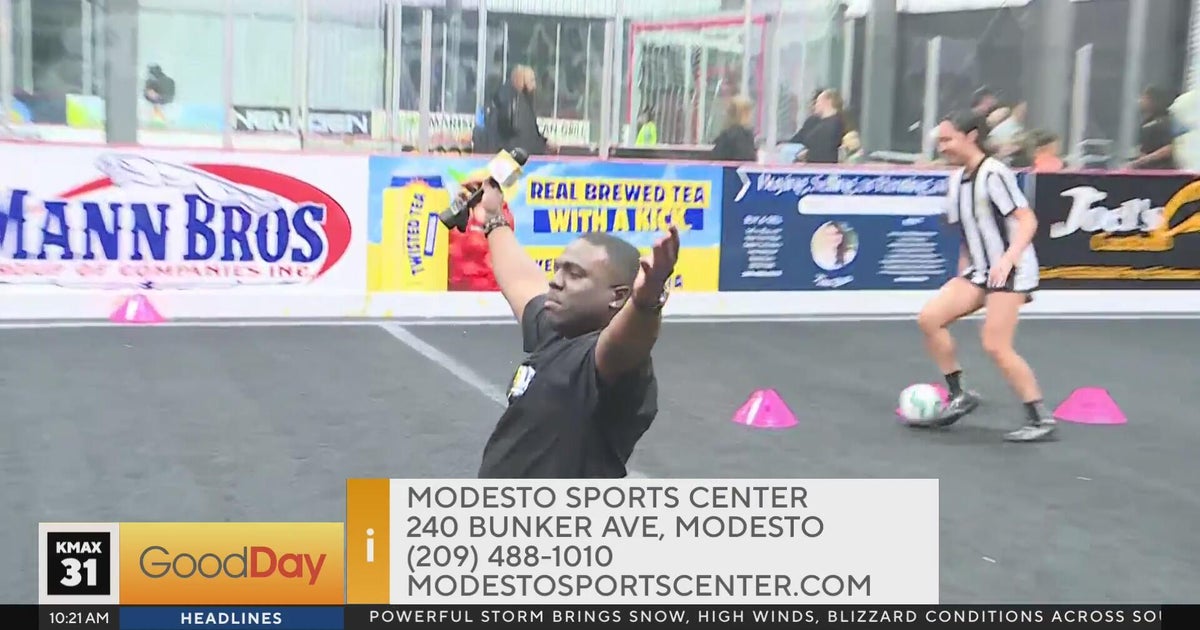Ryan makes the opening day goal for the Modesto Sports Center's Futsal ...