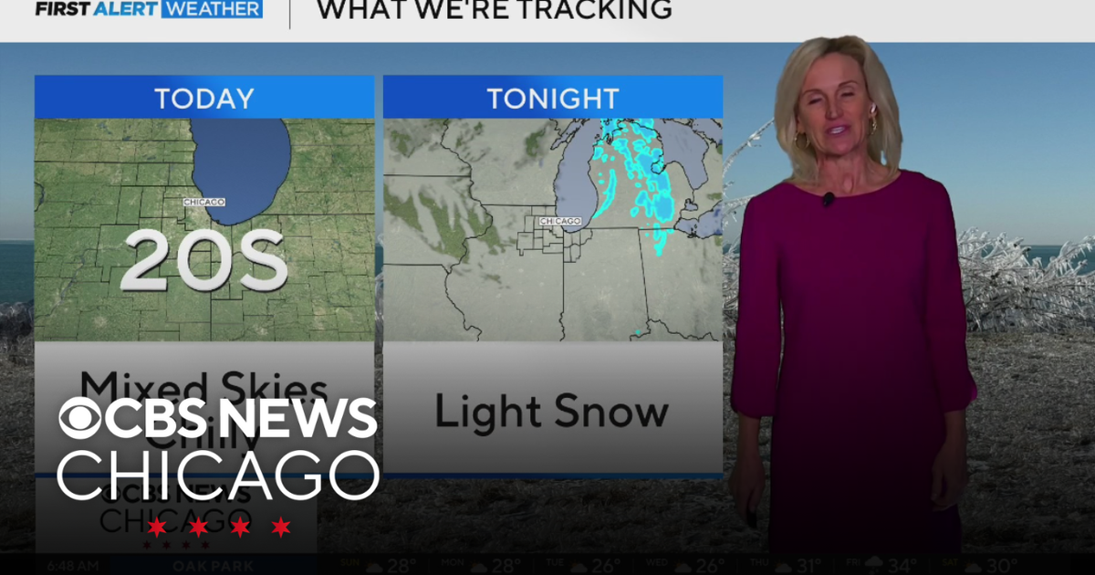 Mixed skies, chilly in Chicago on Sunday