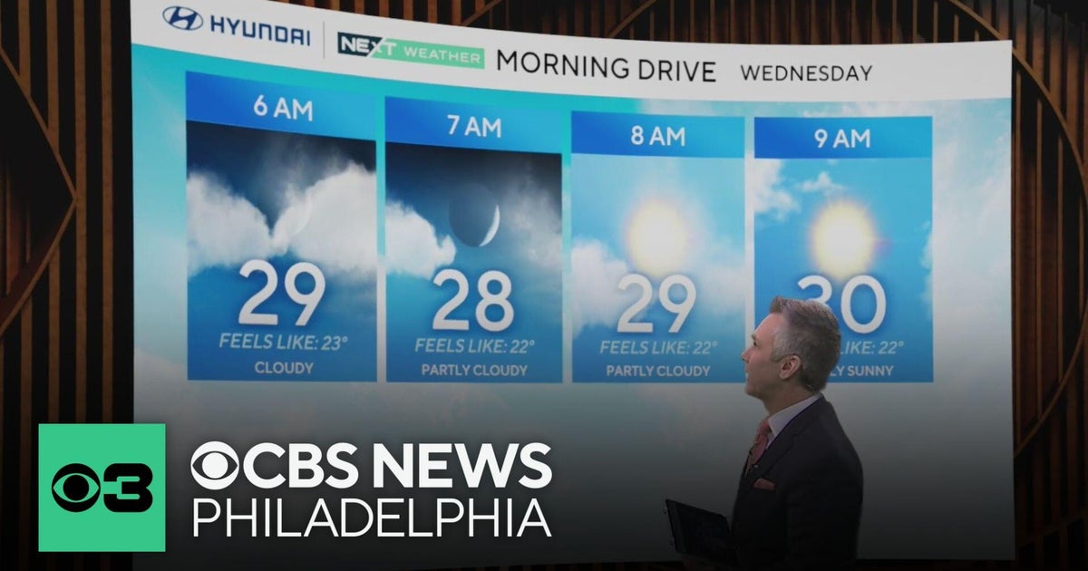 Sunny but cold Wednesday in Philadelphia region