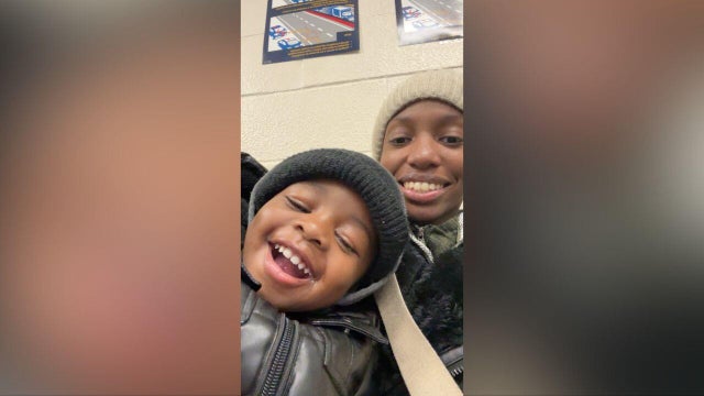 2-year-old Maliek and his mom, Cyndy Williams 