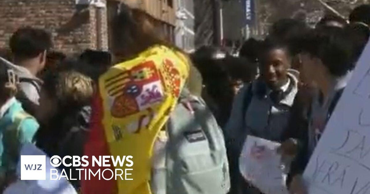 Baltimore high school students walk out of class to protest ICE ...