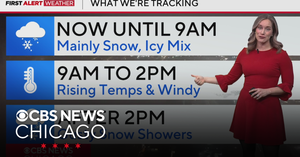 Snowy morning commute on Friday - CBS Chicago