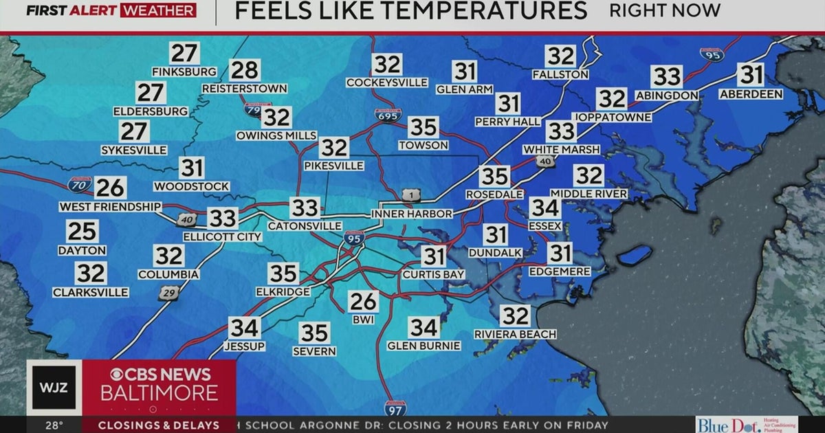 Snow in Maryland Friday before frigid temperatures this weekend