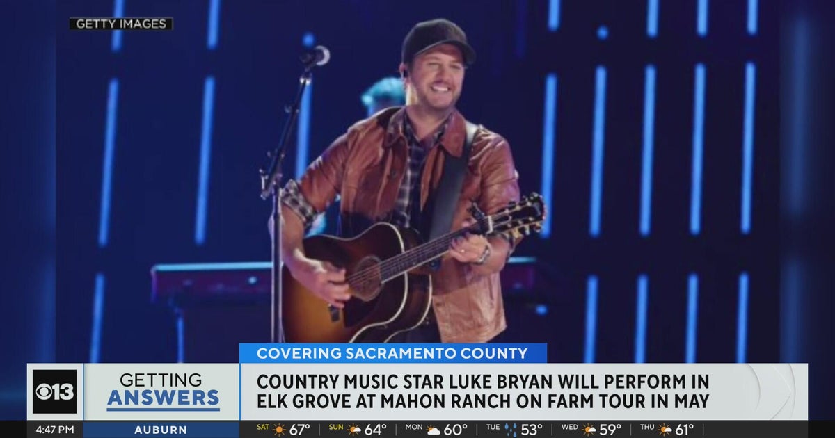 Country music star Luke Bryan will perform in Elk Grove in May