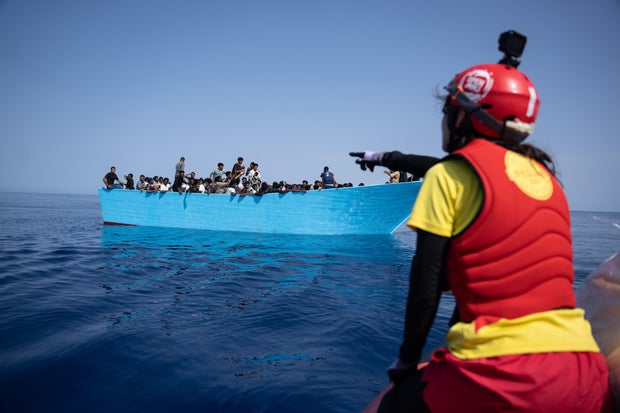 Migrant vessel  rescued successful  Mediterranean Sea 
