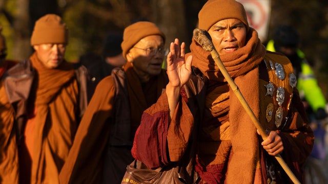 Buddhist Monks Peace Walk Washington 