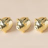 A row of golden piggybank. 