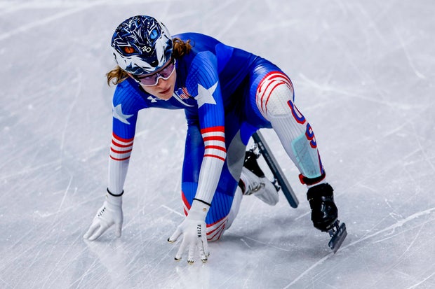 Corinne Stoddard competing at the Winter Olympics 