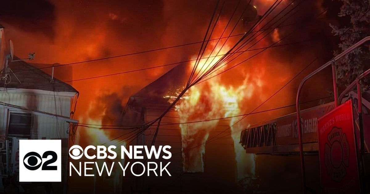 Infant's body found in rubble of Queens house fire - CBS New York