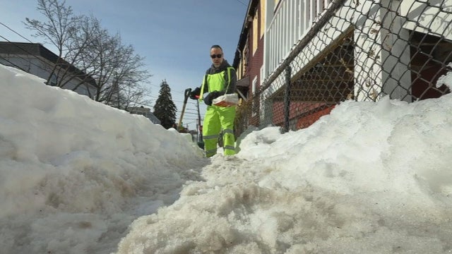 Brad Stone shoveling 