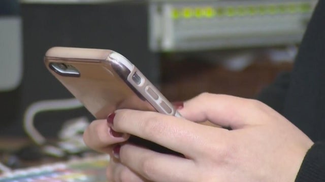 A phone in a person's hands 