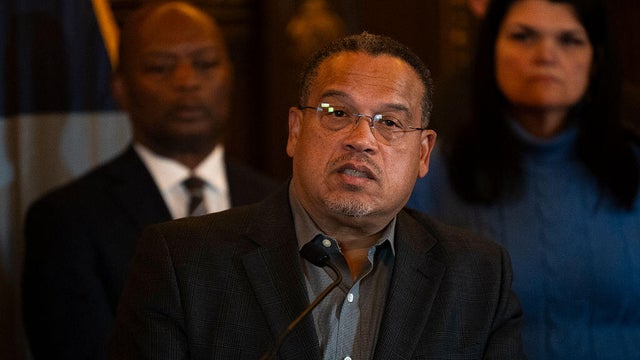 Minnesota Attorney General Keith Ellison speaks at a press conference at the State Capitol in St. Paul on Feb. 3, 2026. 