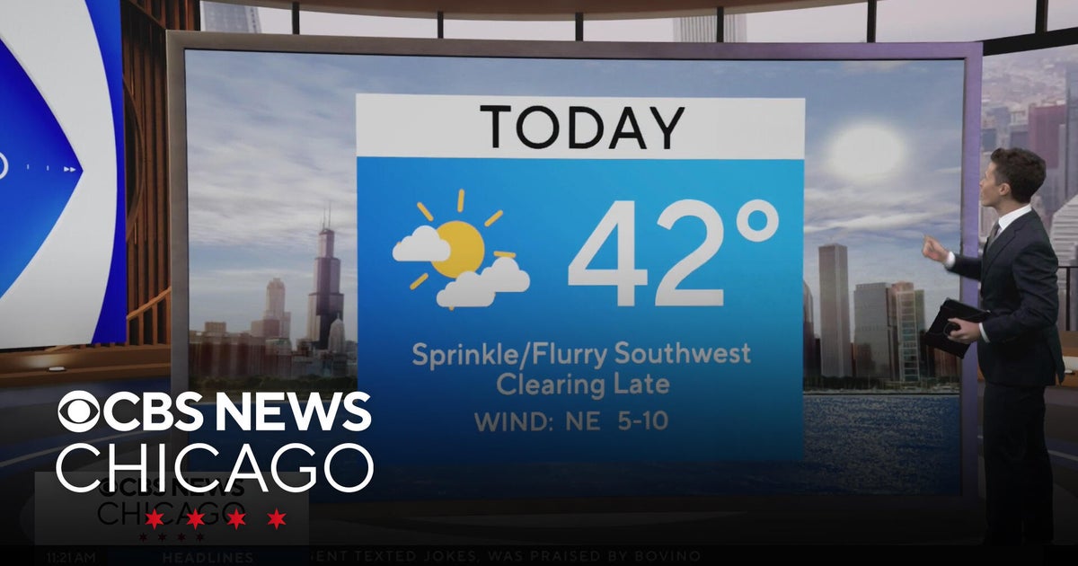 Chicago weather: Mild, PM sprinkle possible Thursday