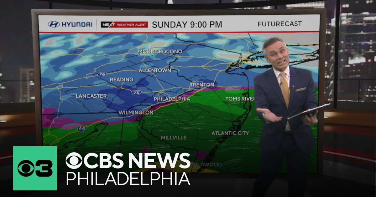 Slushy snow, rain arriving to Philadelphia region Sunday night | NEXT Weather