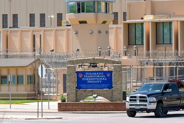 Exterior view of the Colorado Territorial Correctional Facility in Canon City