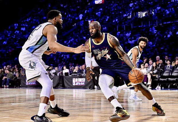 Team USA Stars defeated Team USA Stripes 47-21 to win the 75th NBA All-Star game at Intuit Dome in Inglewood. 