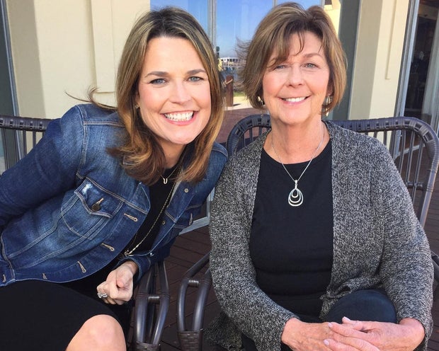 Nancy Guthrie poses with daughter Savannah Guthrie in an undated photograph. 