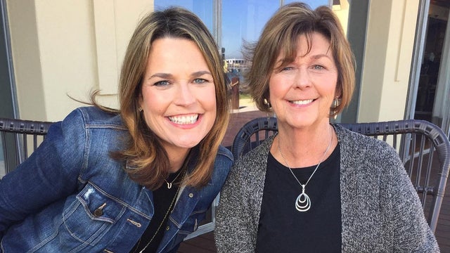 Nancy Guthrie poses with daughter Savannah Guthrie in an undated photograph. 
