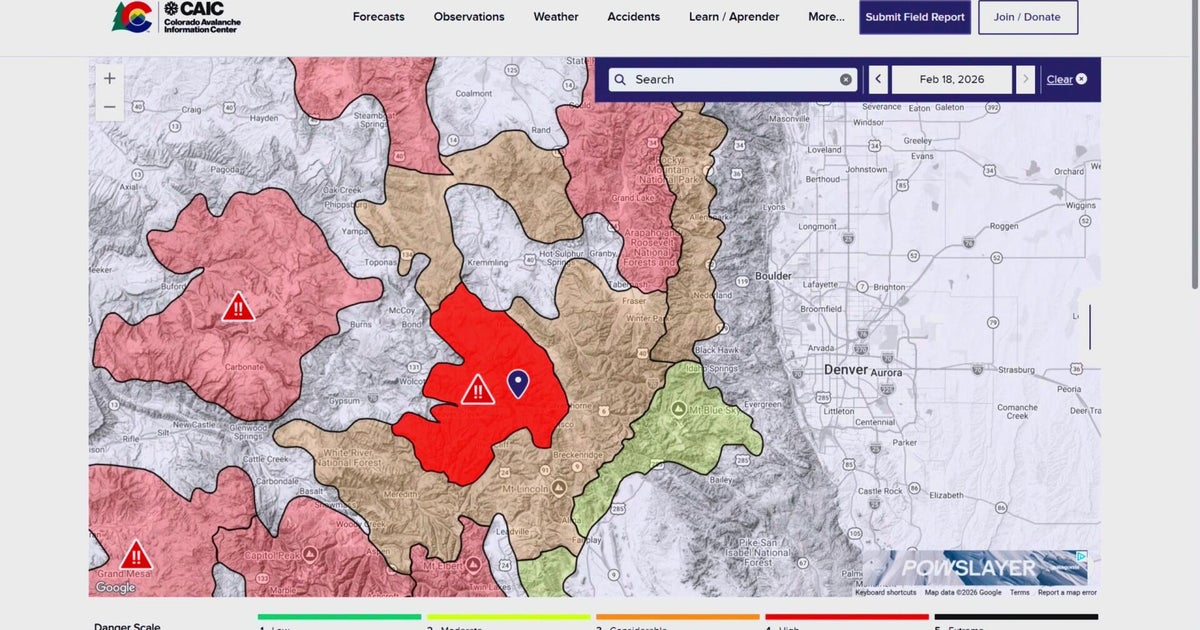 Colorado Avalanche Information Center issues warnings about avalanche conditions in the mountains