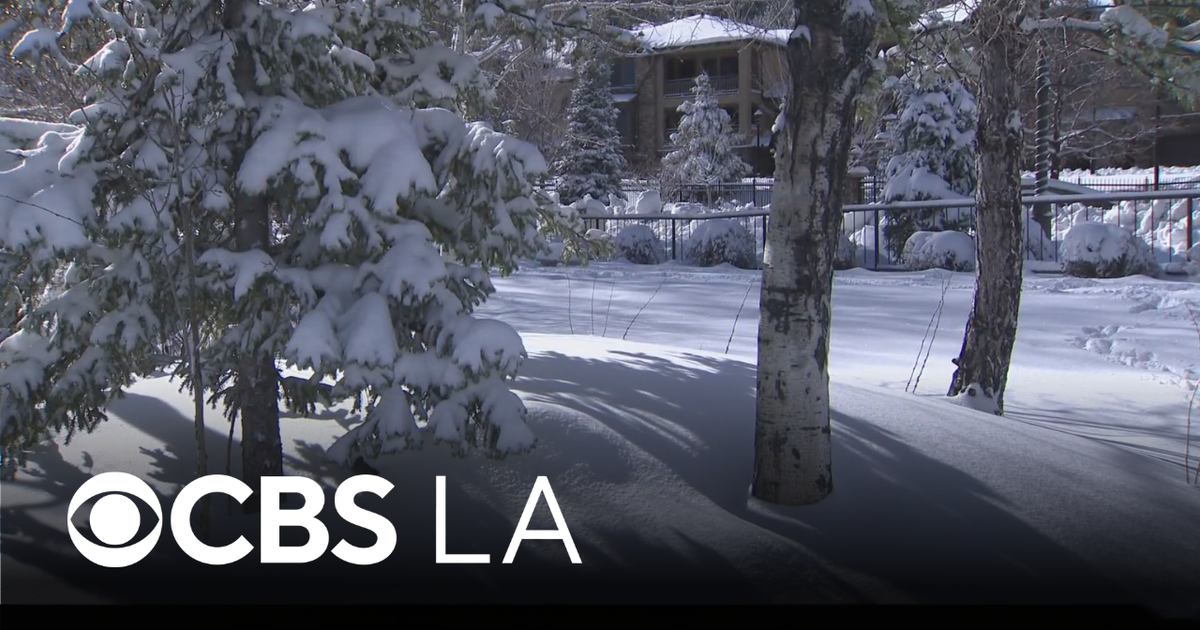 Snow and rain hit Southern California with more storms ahead - CBS Los ...