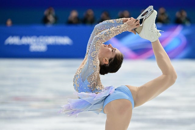 Isabeau Levito competes at the Milan Cortina 2026 Winter Olympic Games on February 19, 2026. Piero CRUCIATTI /AFP via Getty Images