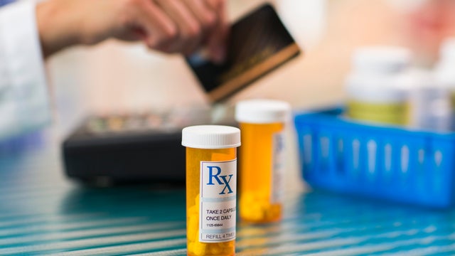 Prescription Being Paid For by Credit Card 