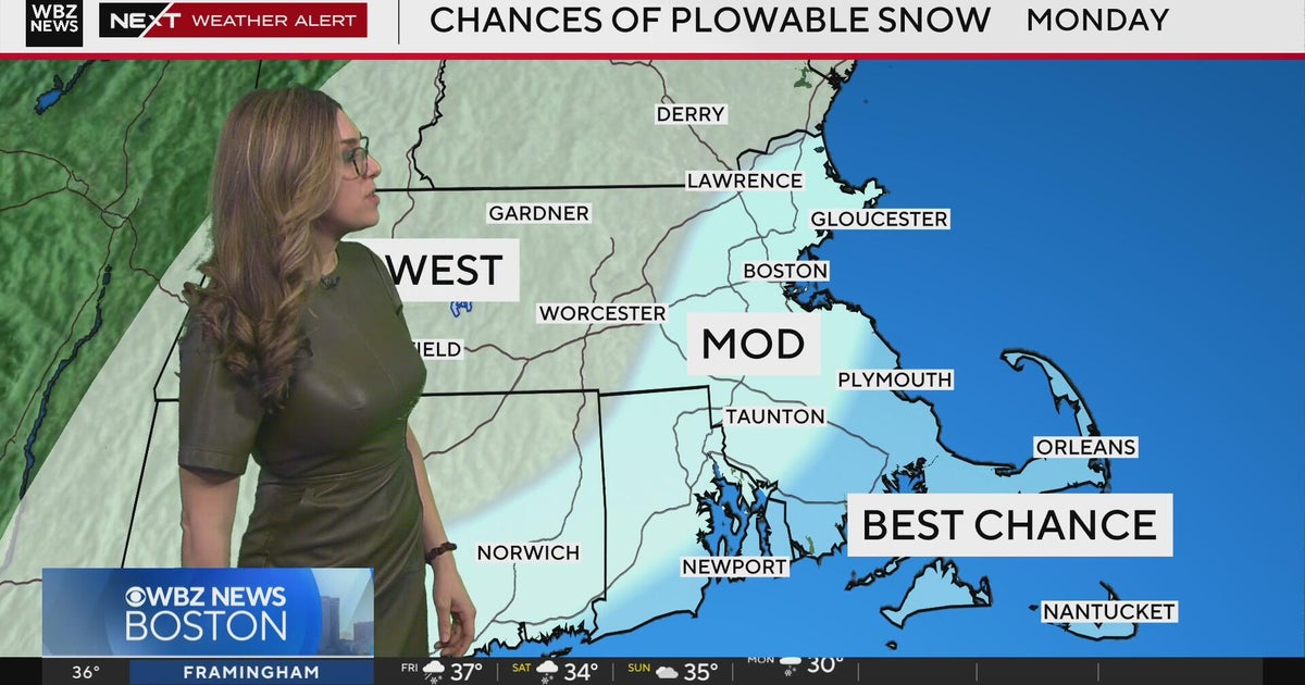 Weather forecast for Boston shows potential for plowable snow Monday ...
