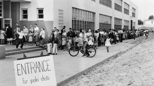 Students Line Up For Polio Vaccine Shots