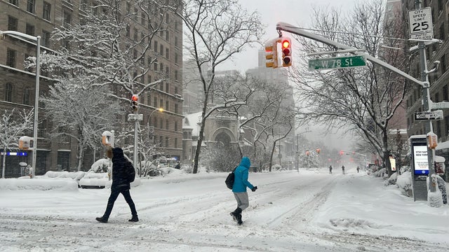 Winter weather in New York 