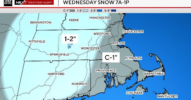 Snow again? Weather forecast maps for Boston show 2 upcoming chances for light accumulation.