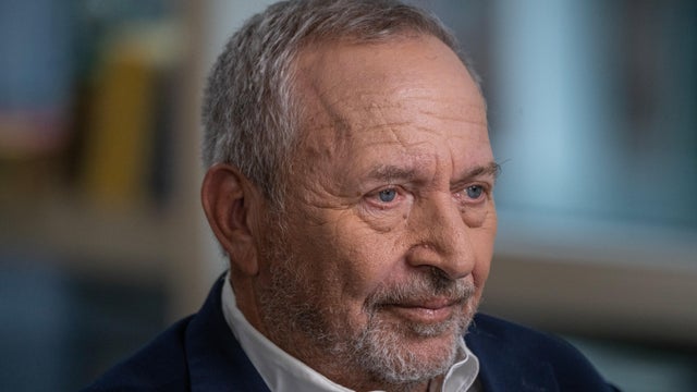 Larry Summers sits during an interview in New York, Sept. 17, 2025. 