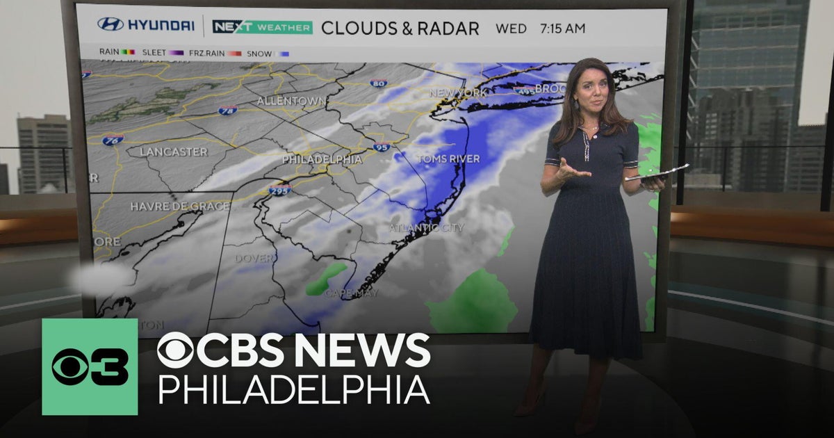 Snow showers move out before mild weather sets in around Philadelphia area