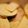 Close-up of gold coins 