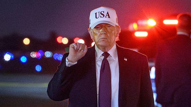 President Trump arrives at Palm Beach International Airport in West Palm Beach, Florida, on Feb. 27, 2026. 