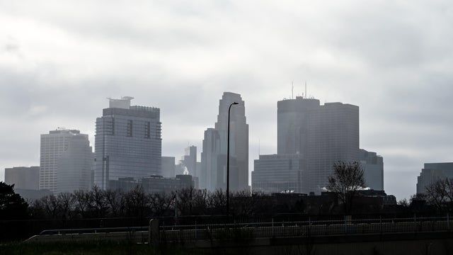 Street Light in Cold Winter Skyline 