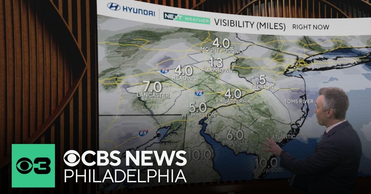Warmer but cloudy Wednesday in Philadelphia region with on and off rain ...
