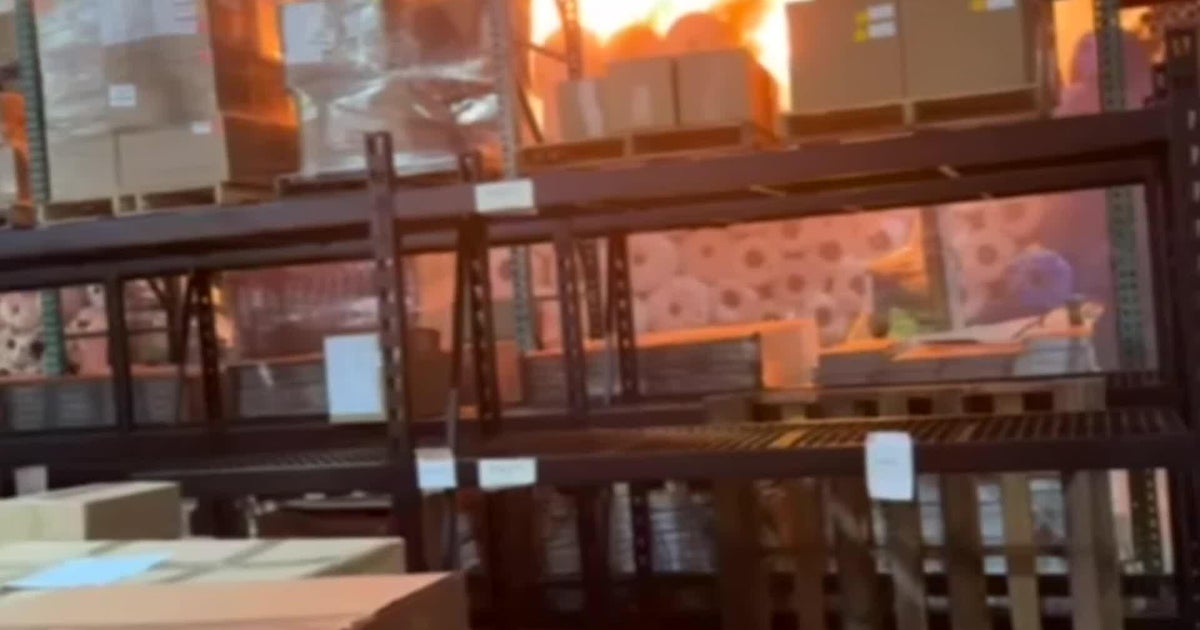 Video from inside Miami-Dade warehouse shows moments when fire broke out