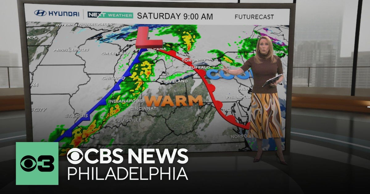 Damp Saturday around Philadelphia area; warming up to near 60 overnight as clocks spring forward