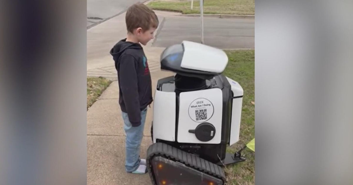 cbsnews.com - Lauren  Crawford - Burleson robots turning heads while helping make sidewalks safer for everyone