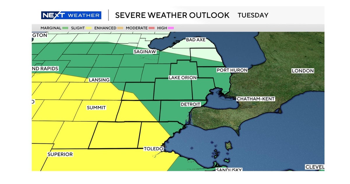 Michigan could see another round of severe weather late Tuesday