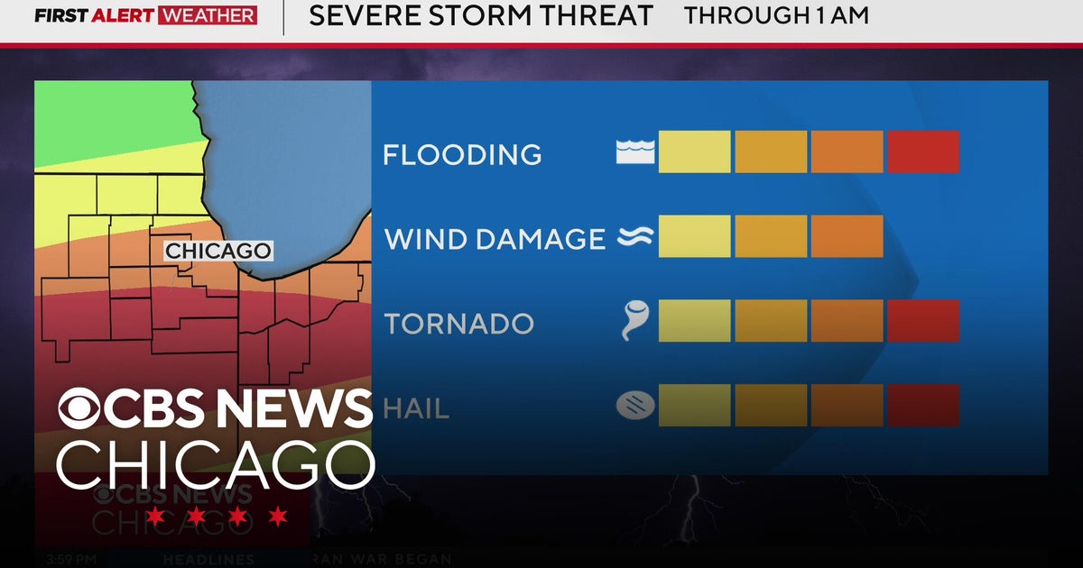 Tornado Watch issued for parts of Chicago area as severe storms barrel ...