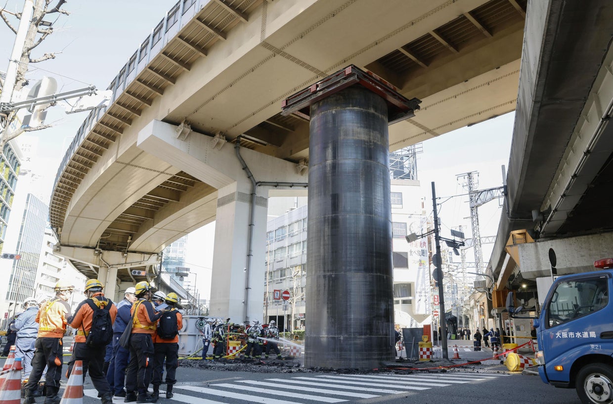 Giant underground pipe mysteriously rises over 30 feet, bursting ...