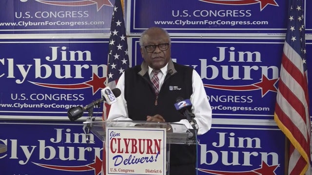 Rep. James Clyburn of South Carolina speaks at a fundraising event in Columbia, South Carolina, on Feb. 27, 2026. 