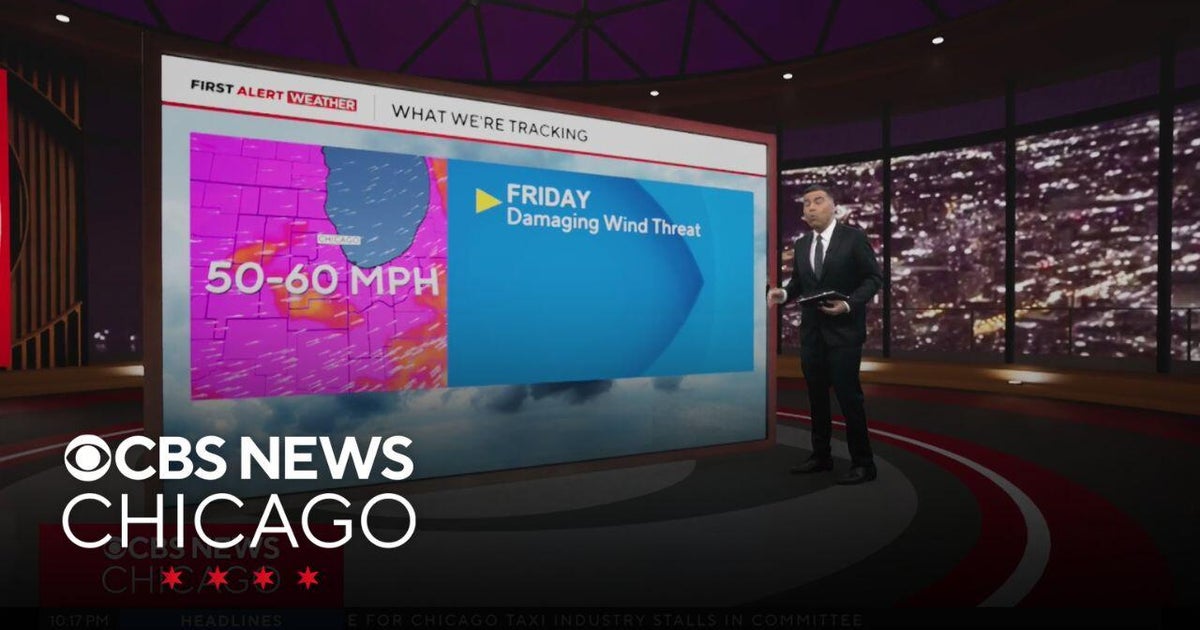 Chicago weather: damaging wind threat on Friday - CBS Chicago