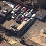 Aerial view of Clutch Towing tow lot 